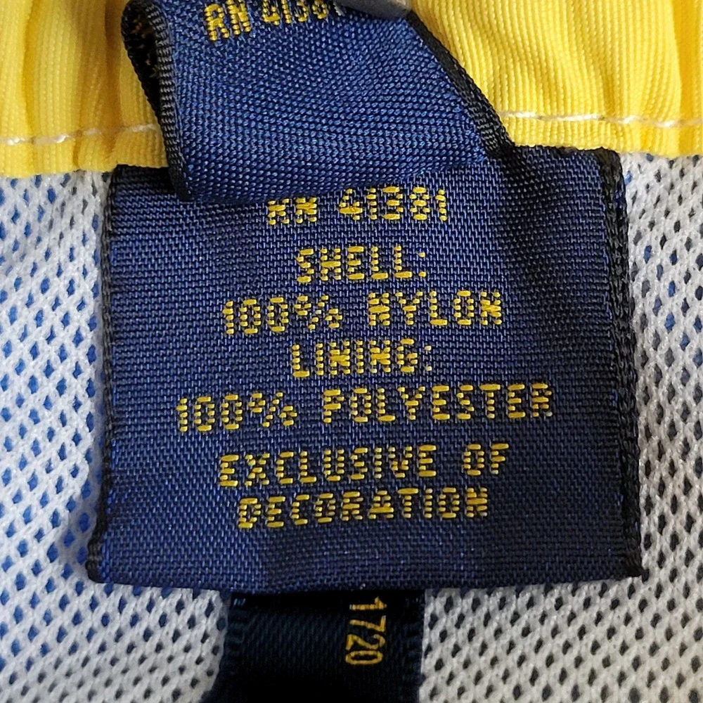 Polo Ralph Lauren Mens Blue Swim Trunks Board Shorts Cargo Pocket Size Large